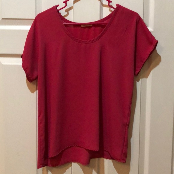 Soprano Tops - Short sleeve pink blouse